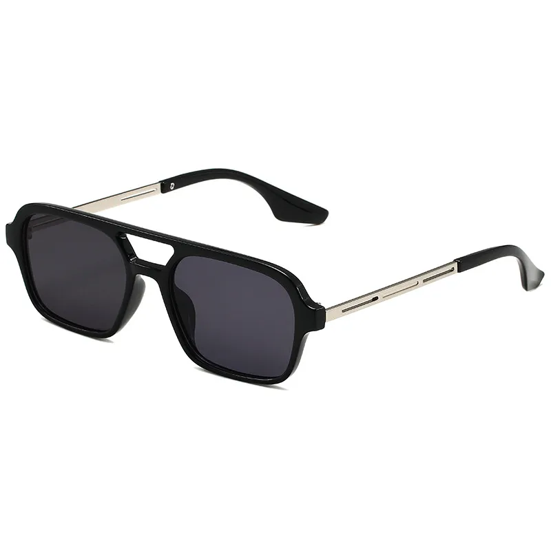 Vista frontal de Lentes de Sol Moda Geométrico Mujer – Protección UV400 y Estilo Cuadrado