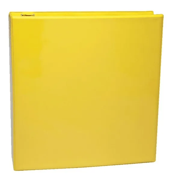 Compra carpeta de vinil con argollas 2" Línea NEON color amarillo