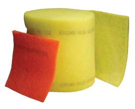 BioPure — Medio de poliéster (almohadillas y rollos) 1/2", 1" y 2" | Arrestancia 85–90%
