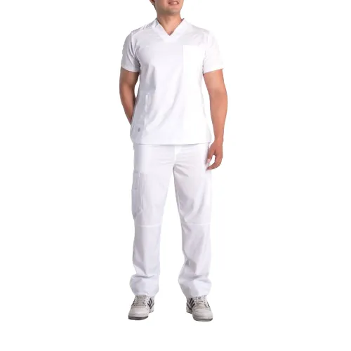 Scrub UNILINE caballero blanco