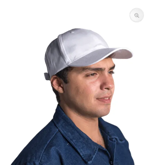 Gorra UNILINE gabardina 6 gajos blanca