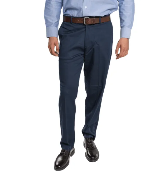 Pantalón gabardina stretch confort Modern Fit caballero azul marino AIRMAN