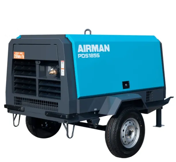 Compresor neumático Airman PDS185S‑6C2 185 CFM 100 PSI portátil diésel