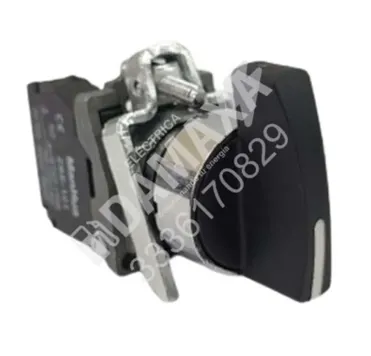 Selector de 2 posiciones fijas 22mm para señalización y control industrial