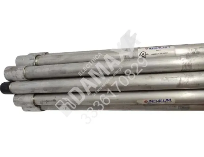 Tubo conduit CED 40 1/2 con cople de aluminio para instalaciones eléctricas industriales