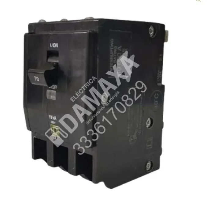Pastilla Square D 3 polos 70A enchufable para tableros industriales y comerciales