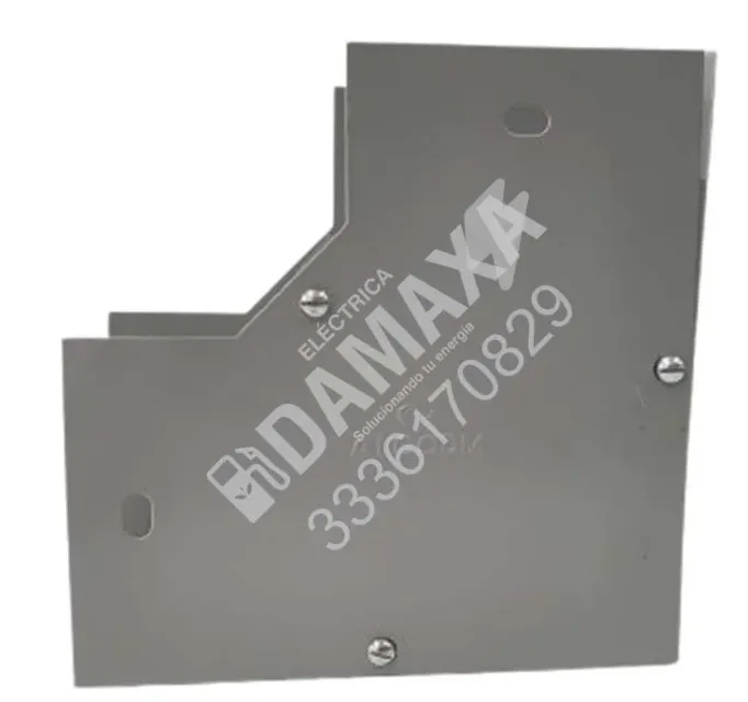 Codo para ducto 4x4 de 90° para ducto cuadrado metálico galvanizado