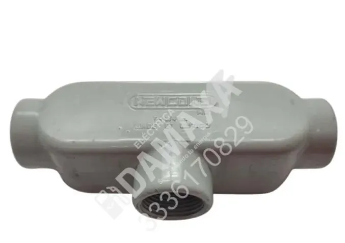 Condulet Ovalado T 3/4 NEWCOND de Aluminio para Conduit 3/4