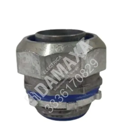 Conector Licuatite Recto 3/4 para Tubería Flexible Metálica
