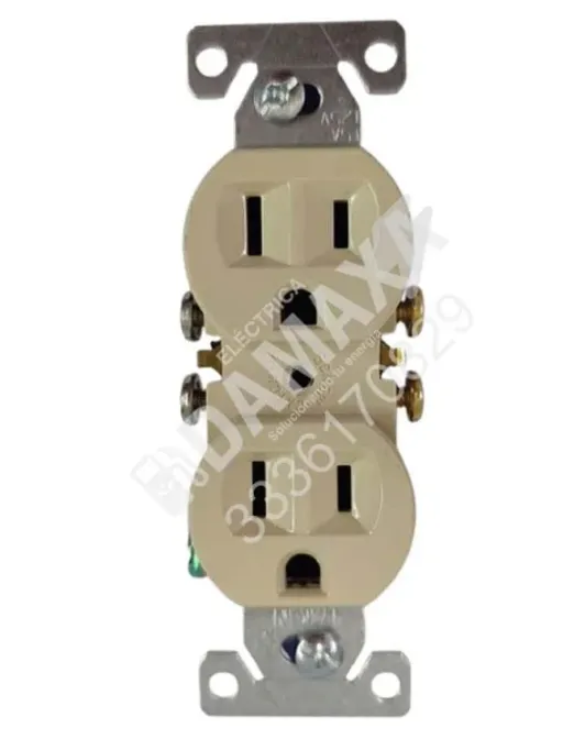 Contacto Dúplex Polarizado Estándar 15A 125V para Canalización Eléctrica