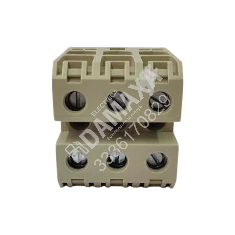 Clema 8WA1-305 Siemens 600V 2–12 AWG para Riel DIN y Tablero Eléctrico