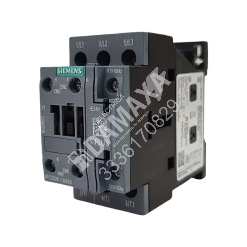 Contactor Siemens 3RT2026-1AK60 110V 50Hz / 120V 60Hz para Tablero Eléctrico