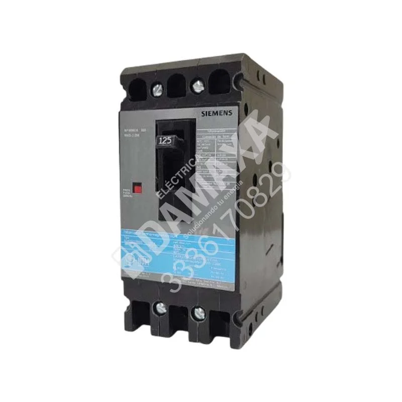 Interruptor Termomagnético ED43B125MX Siemens para Protección Industrial
