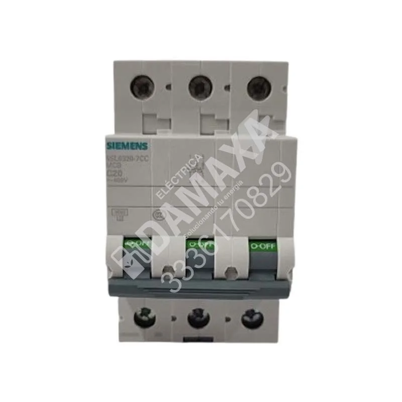 Interruptor Termomagnético P/Riel 3x20A Trifásico (3 Polos) 20A SIEMENS DAM152