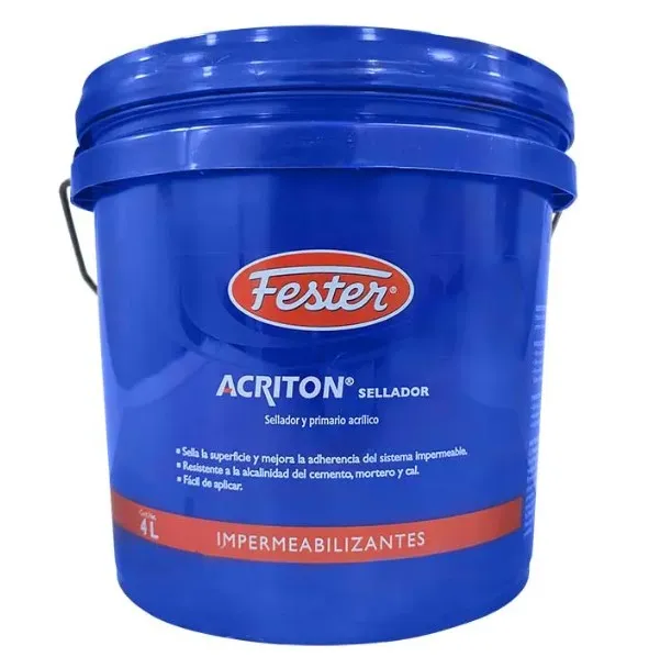 Sellador Primario Para Impermeabilizar Fester Acriton 4L