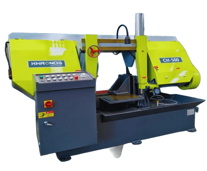 Sierra cinta industrial KMCH-500 pesada semiautomática de corte 500 mm