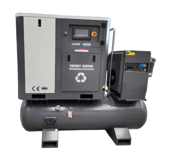 Compresor de tornillo industrial 20HP alta presión 16 bar con tanque 500L (KM20PV16)