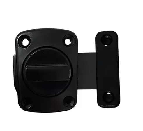 PASADOR DE GIRO 30MM NEGRO MOD. 5 negro mate para baños, armarios y puertas