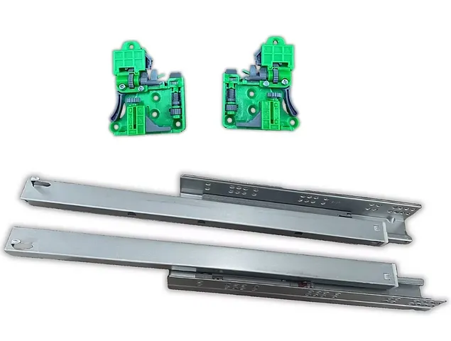 Corredera Oculta 4D Cierre Suave 50cm Acero