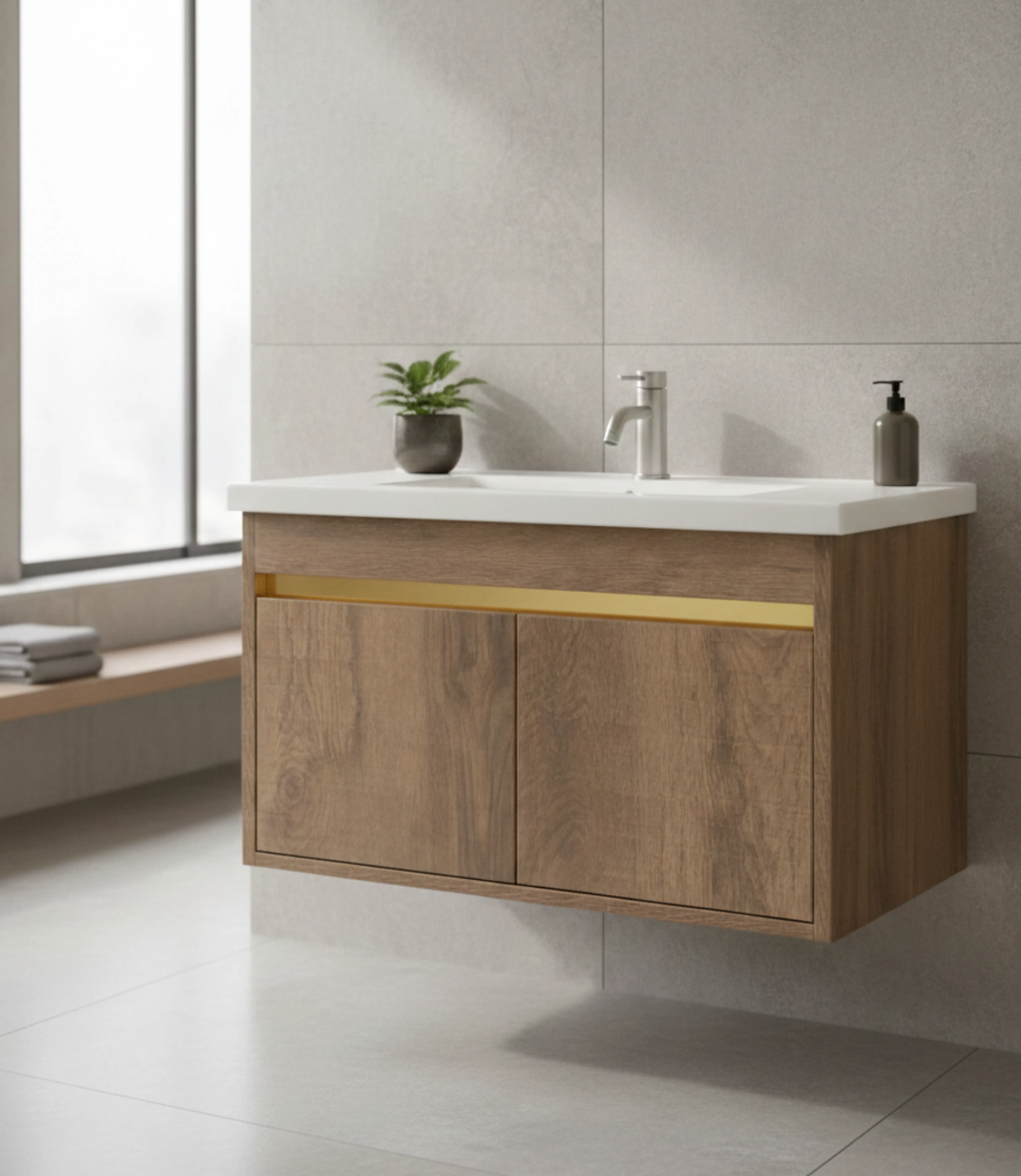 Gabinete de baño Ópalo fabricado en Plywood