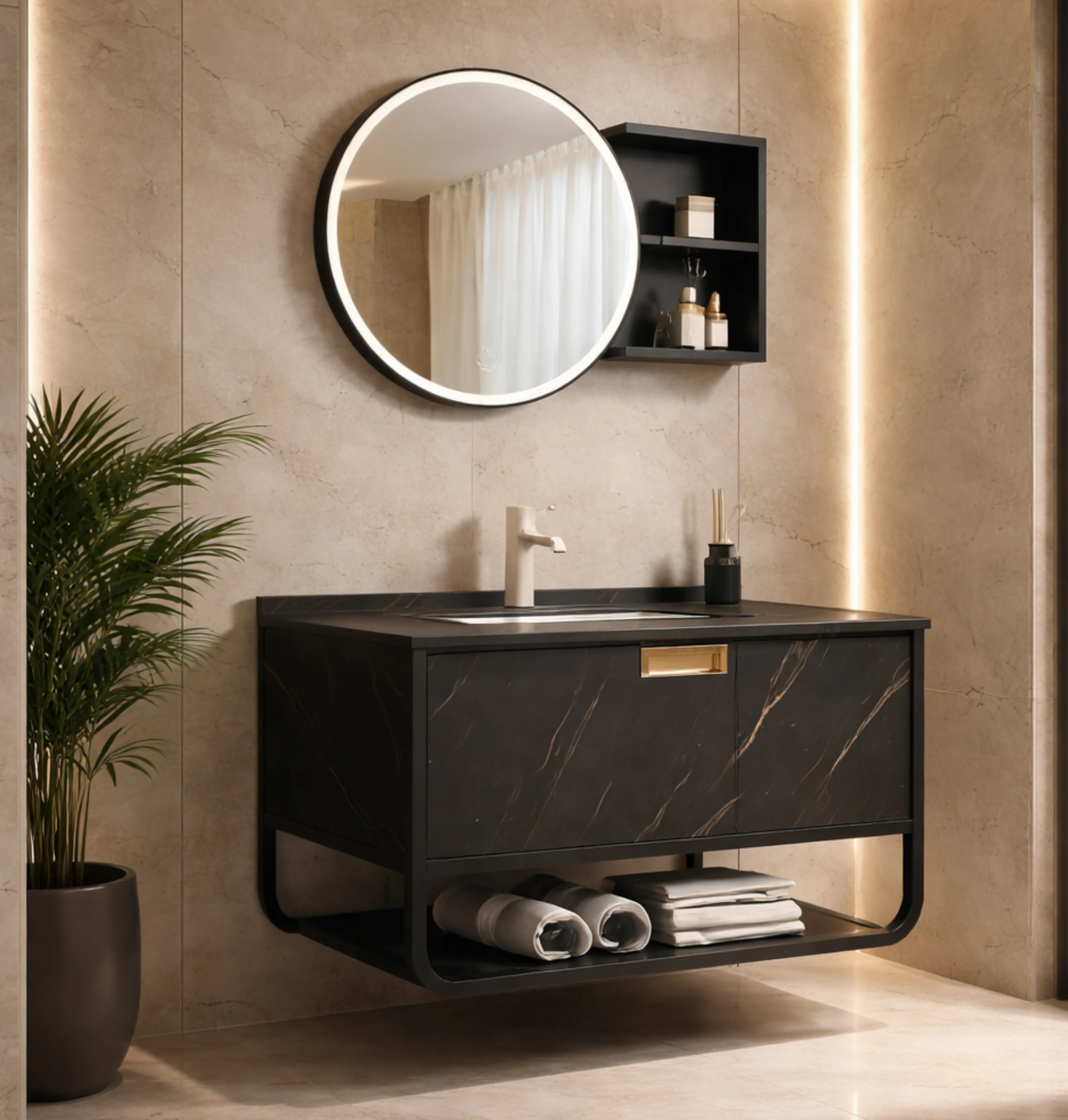 Gabinete para baño PIROXENO Plywood