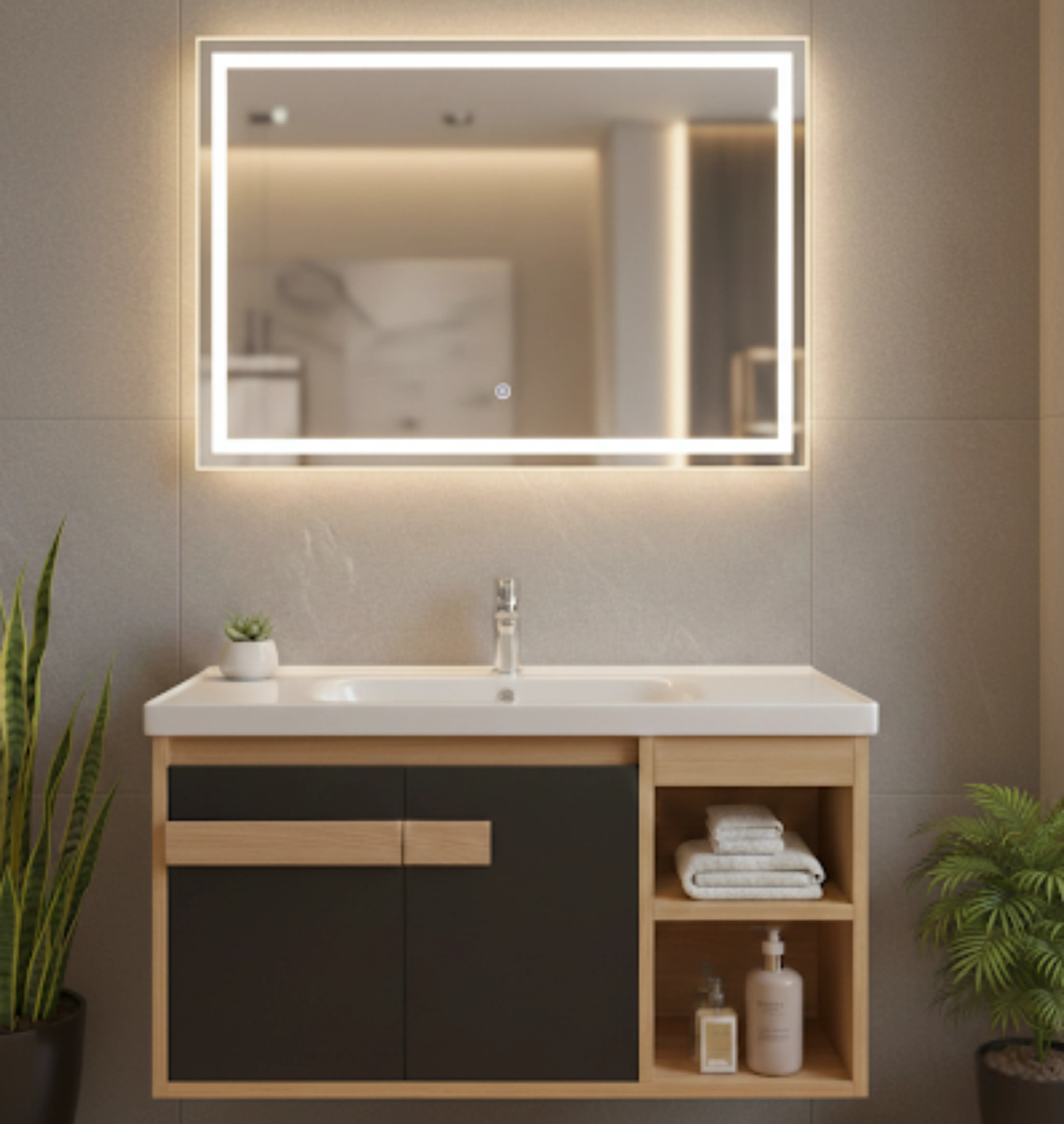 Gabinete para baño TOPACIO Plywood