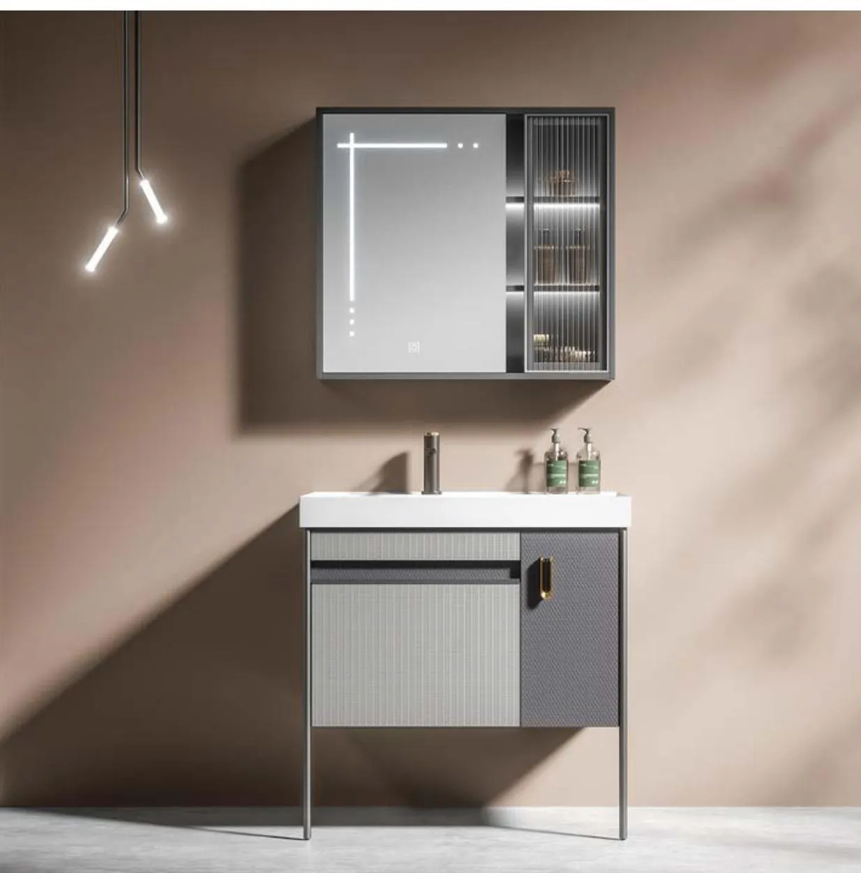 Gabinete de baño AIRON en polímero reforzado