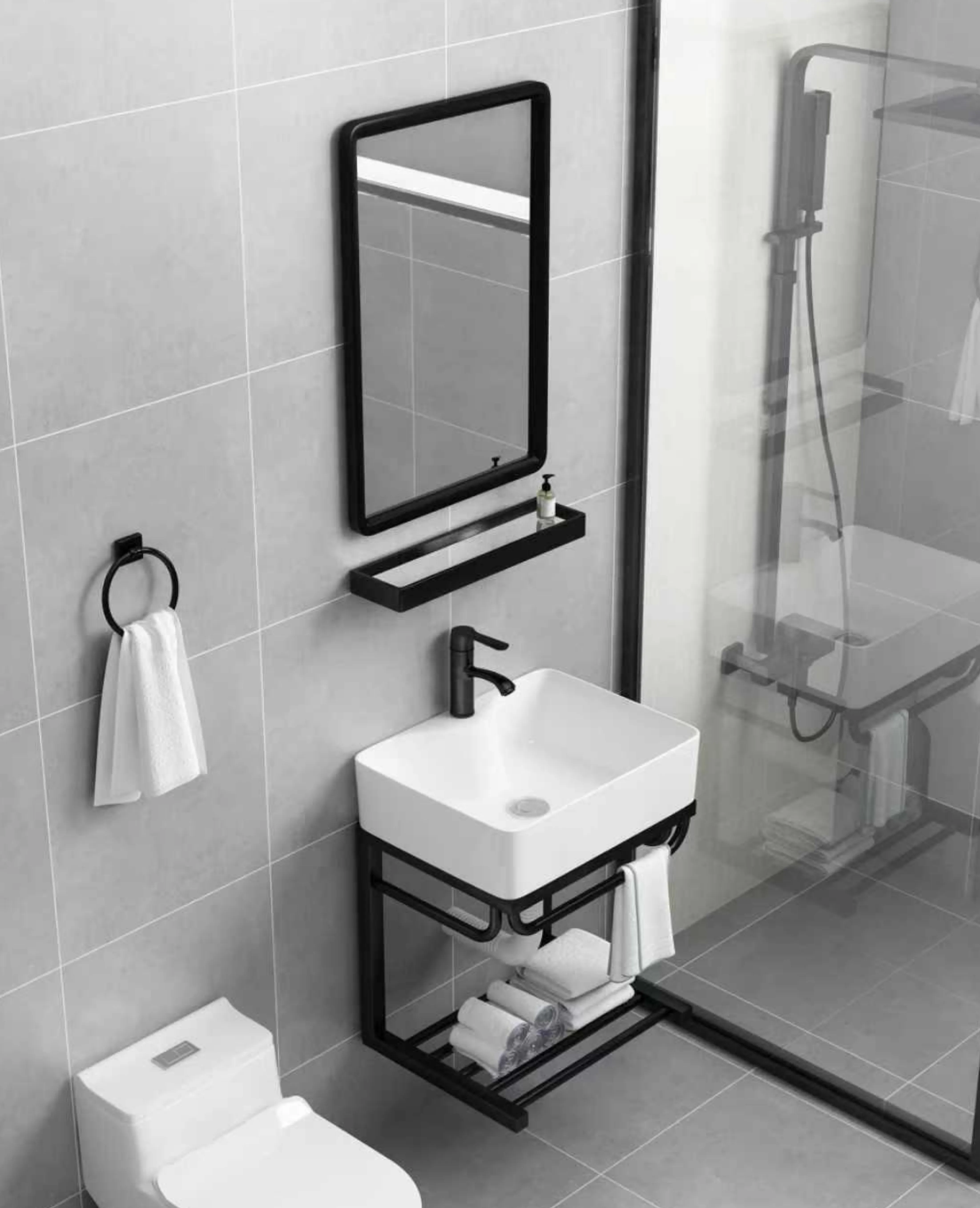 Gabinete para baño HIBAH fabricado en aluminio