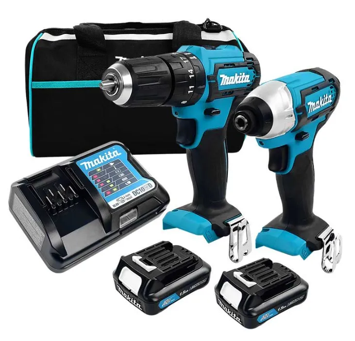 Paquete de herramientas MAKITA CLX228 con atornillador y rotomartillo