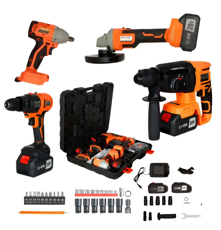 Paquete de herramientas FOUND TOOLS 20V HR4EN1-10