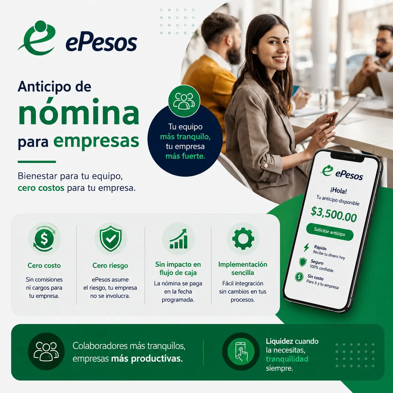 Adelanto de sueldo para empleados