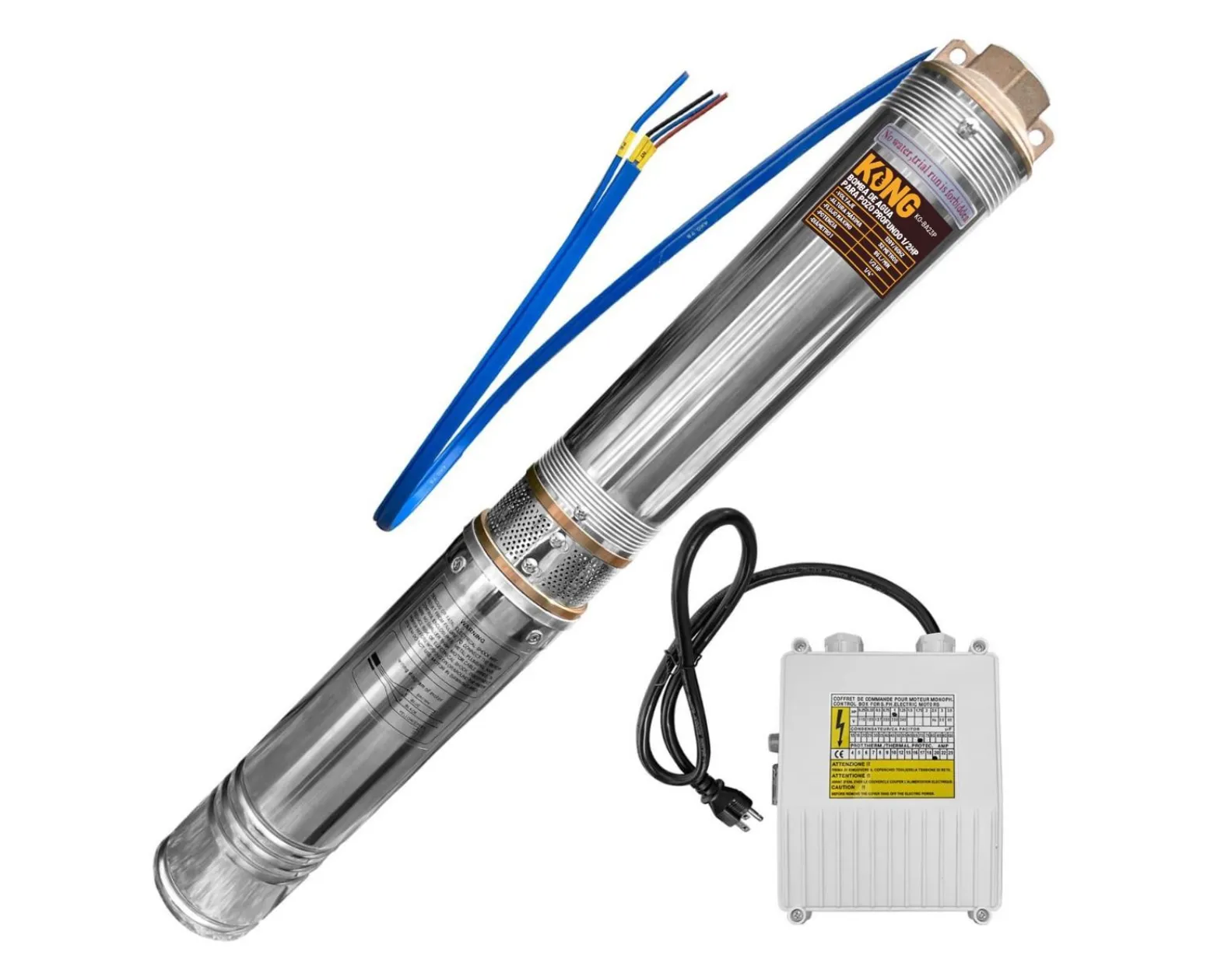 Bomba Sumergible para Pozo Profundo Kong KO-BA23P 1/2 HP