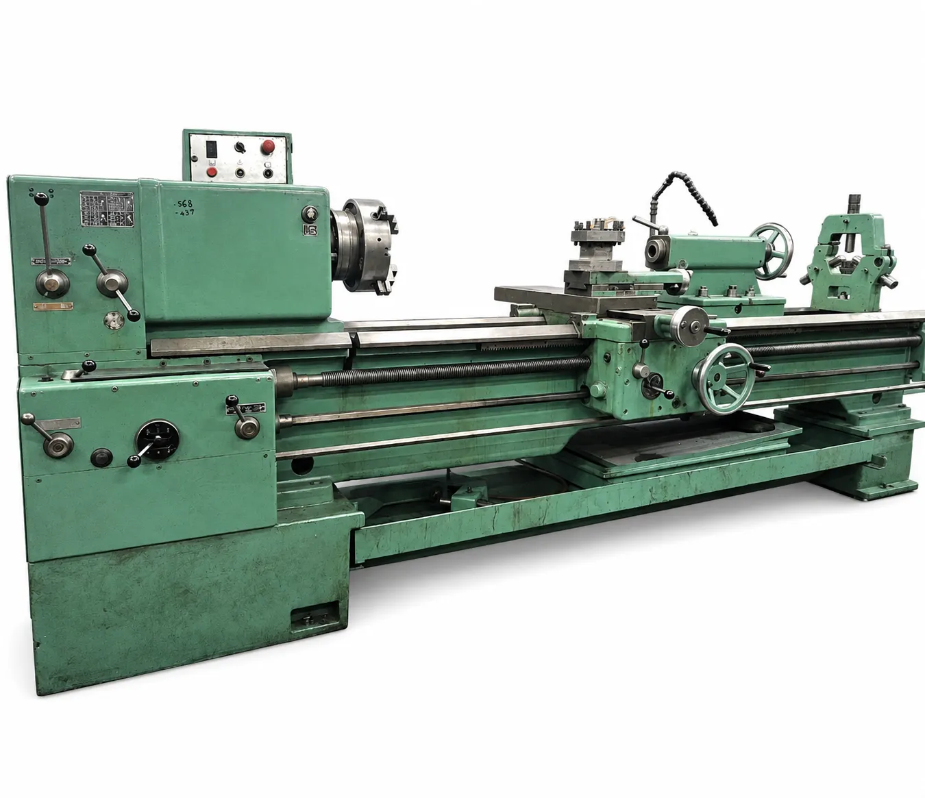 Torno Paralelo TOS SN55B de 22 Pulgadas por 2 Metros entre Puntos
