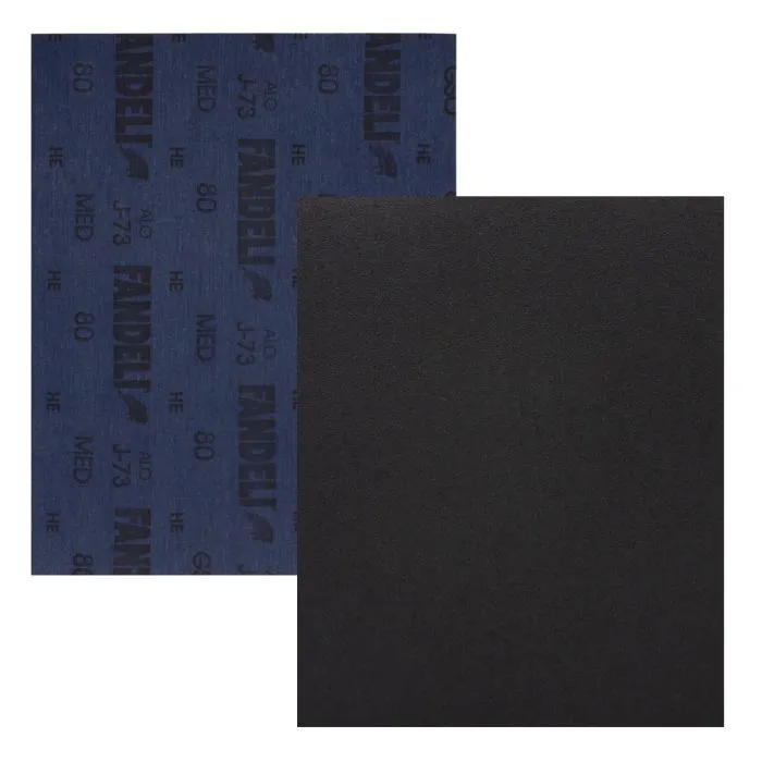 Lija para metal Fandeli J73 fina, paquete con 50 hojas