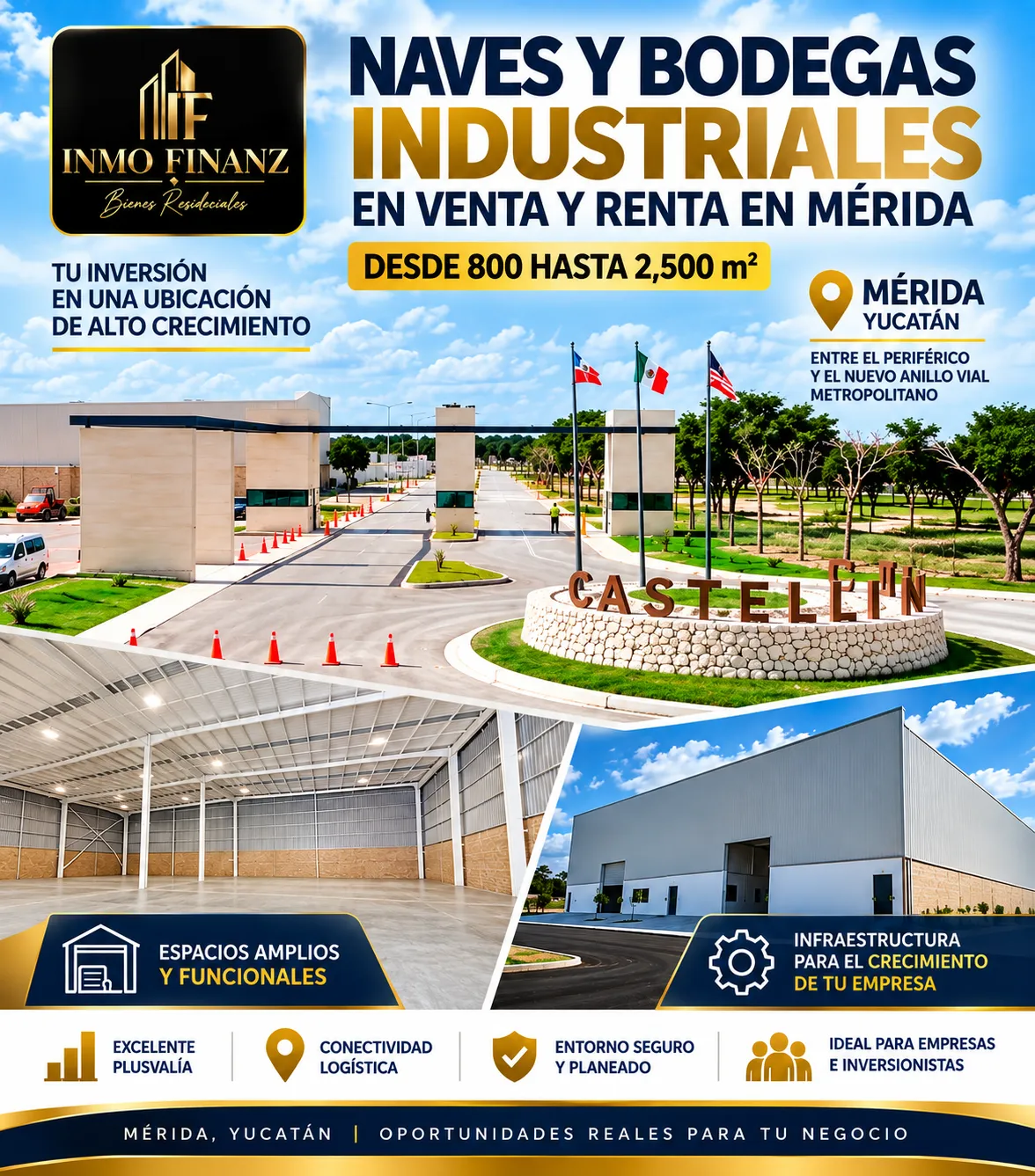 Naves y bodegas industriales en venta y renta en Mérida