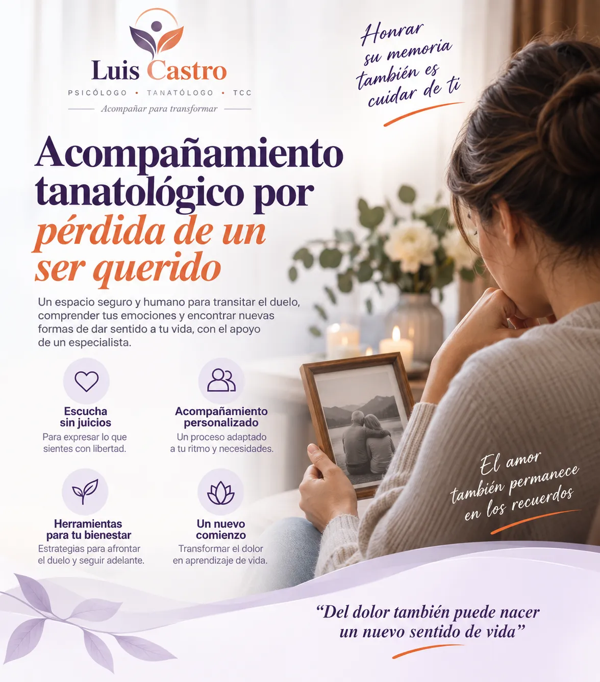 Acompañamiento tanatológico por pérdida de un ser querido