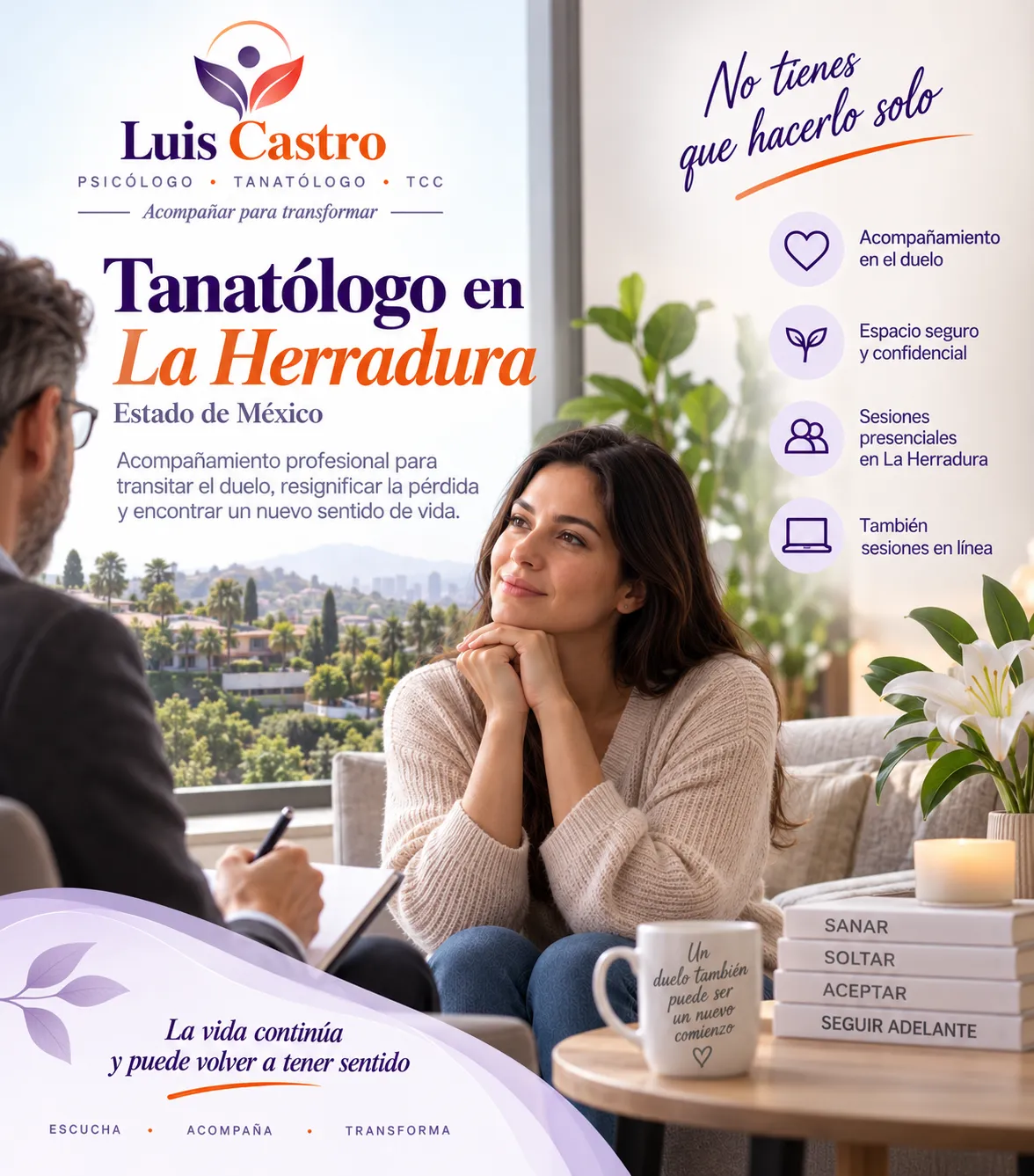 Tanatólogo en La Herradura, Estado de México