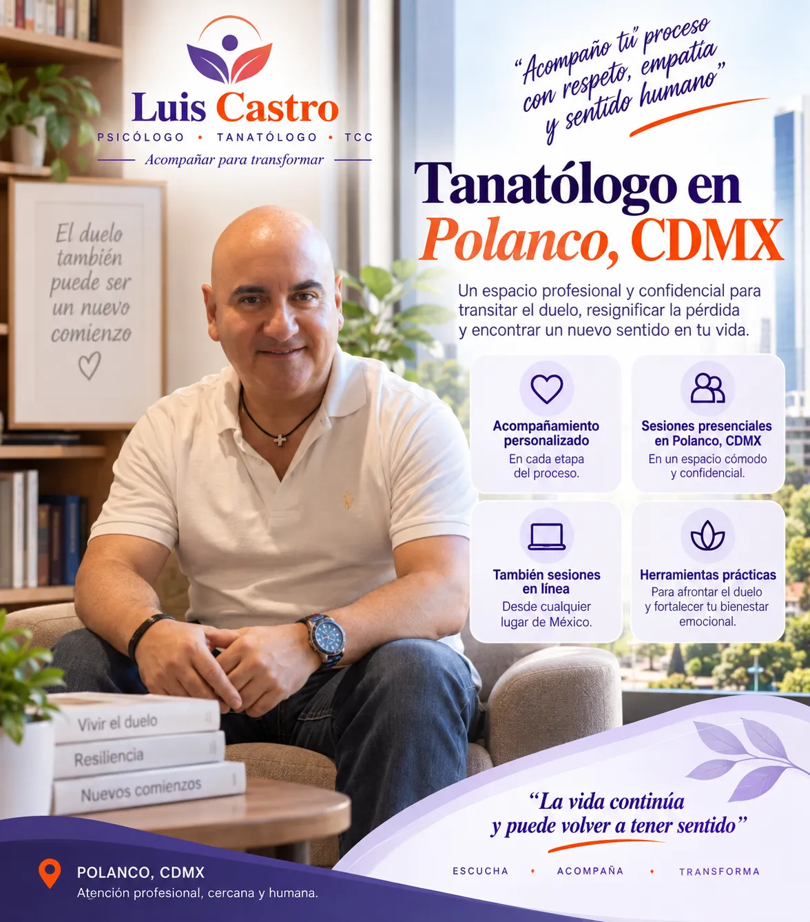 Tanatólogo en Polanco, CDMX