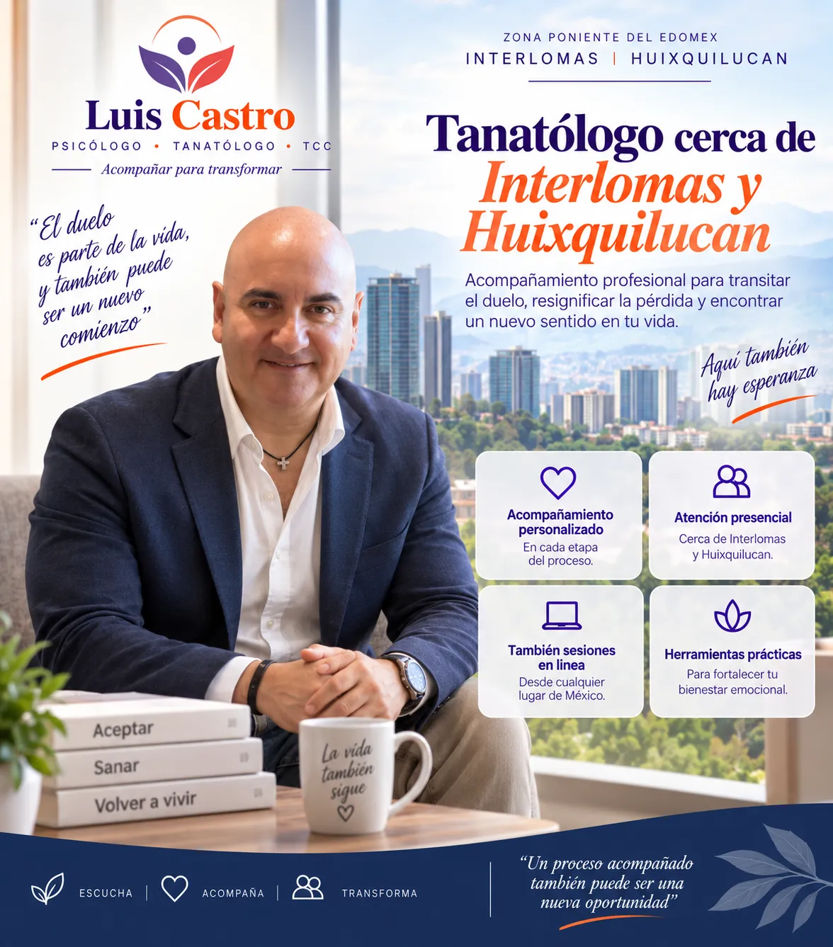 Tanatólogo cerca de Interlomas y Huixquilucan