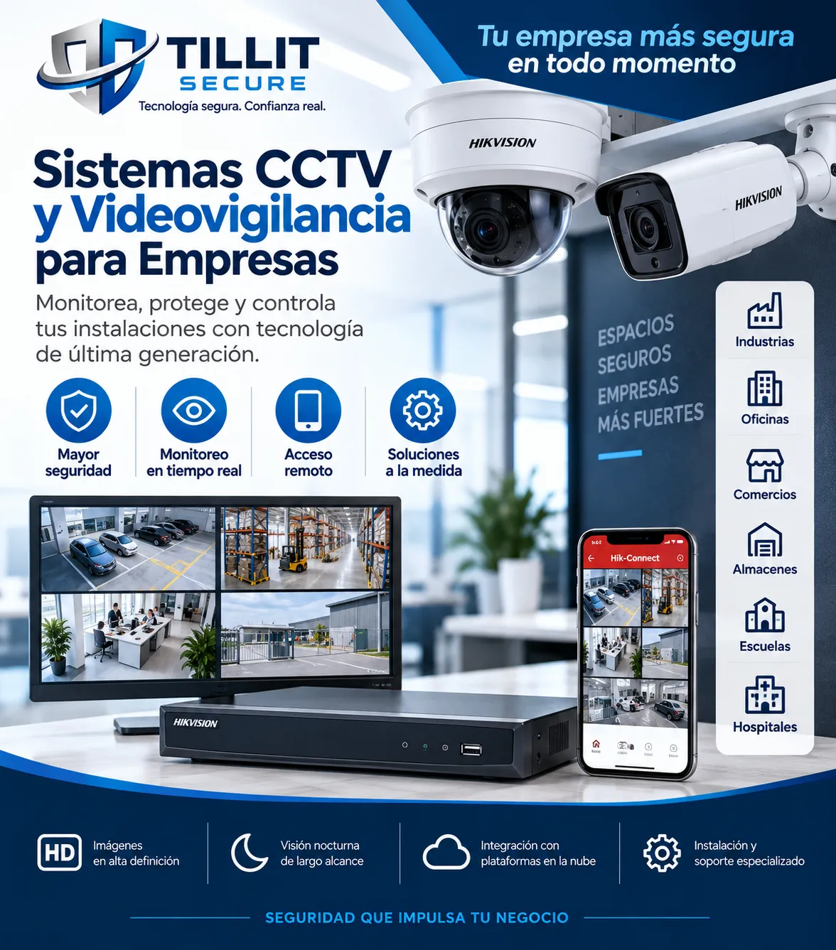 Sistemas CCTV y videovigilancia para empresas