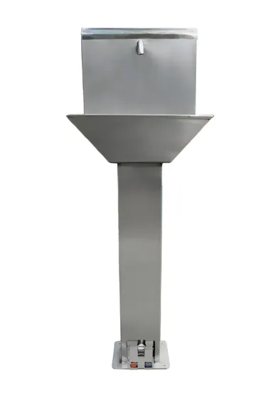 Lavamanos de acero inoxidable con pedal doble CMPIMEX LPJR-D