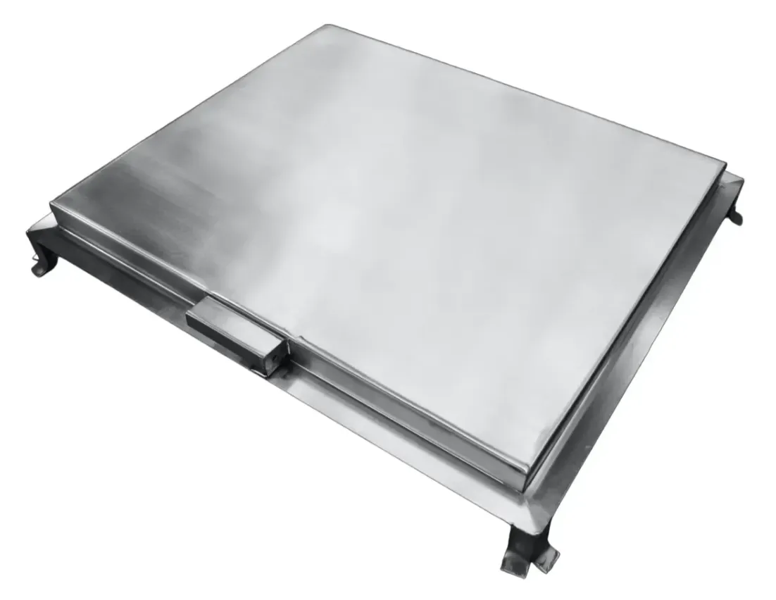 Tapa de cisterna reforzada 50x60 de acero inoxidable CMPIMEX