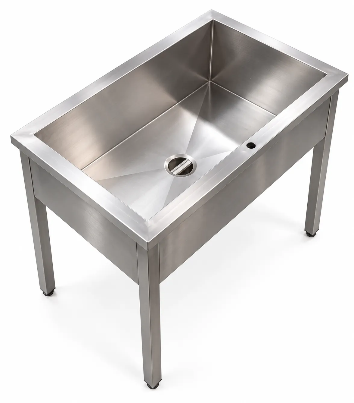 Tarja de acero inoxidable con base para cocina BOKRE