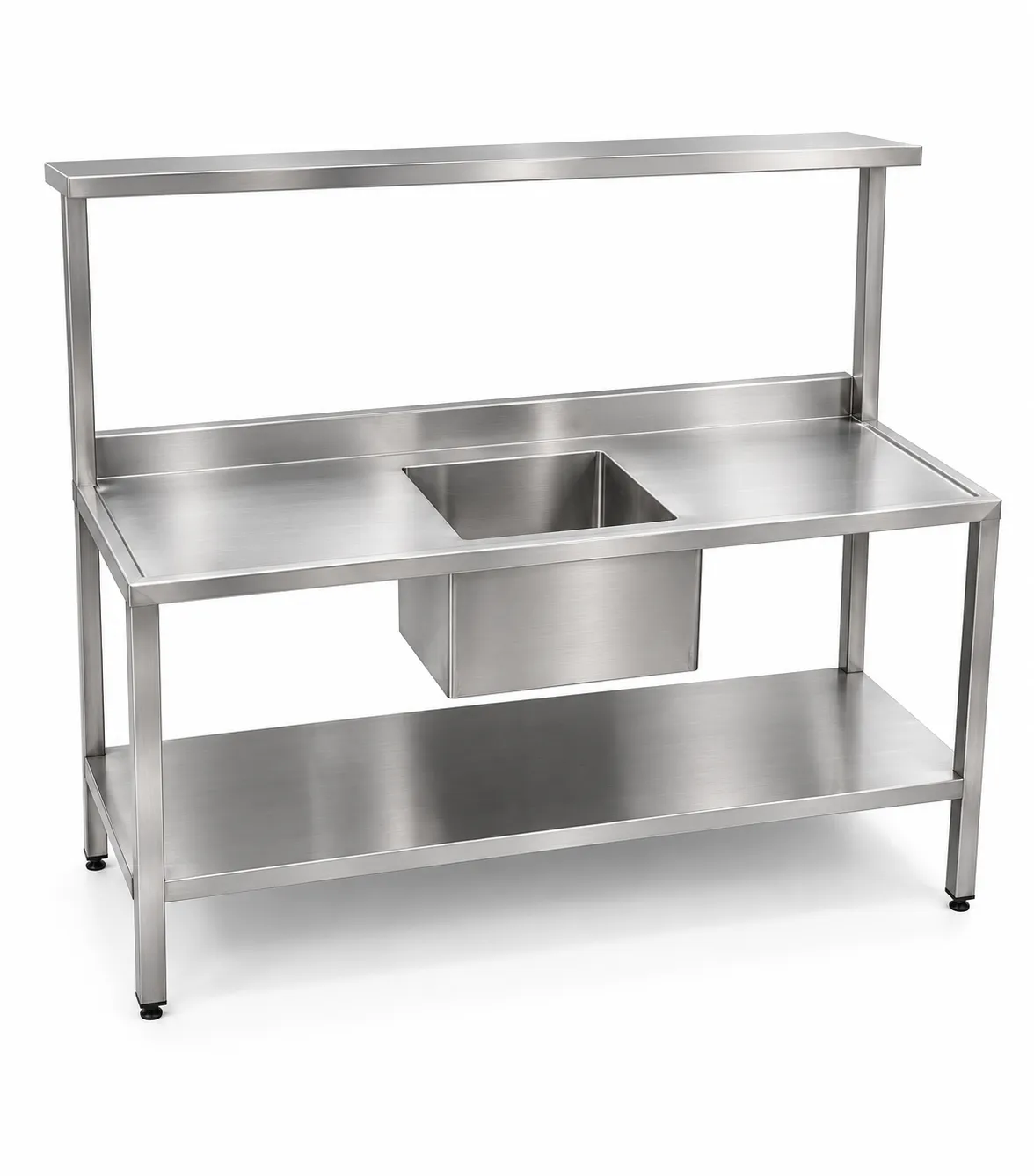 Tarja de acero inoxidable con doble escurridor BOKRE