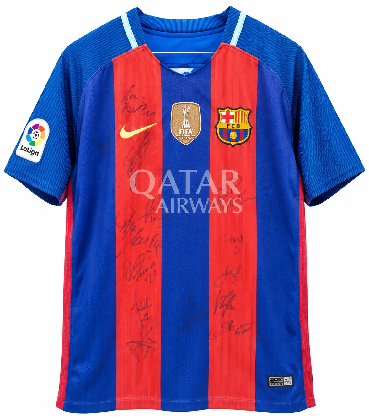 Jersey FC Barcelona 2016-17 firmada por jugadores