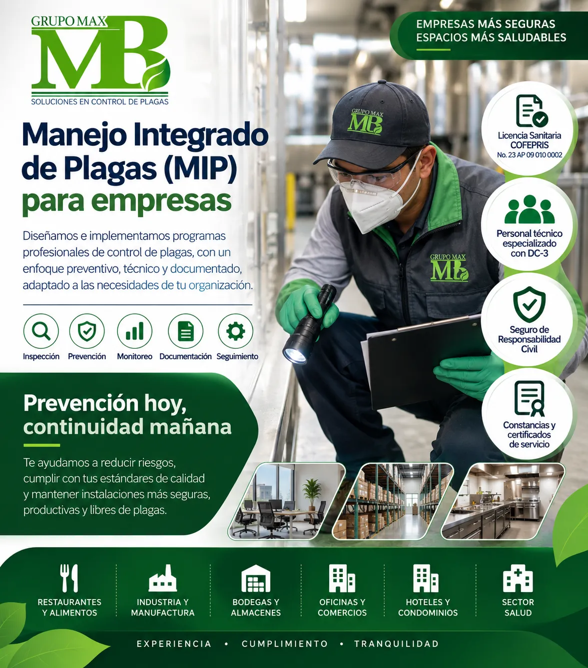 Manejo Integrado de Plagas (MIP) para Empresas