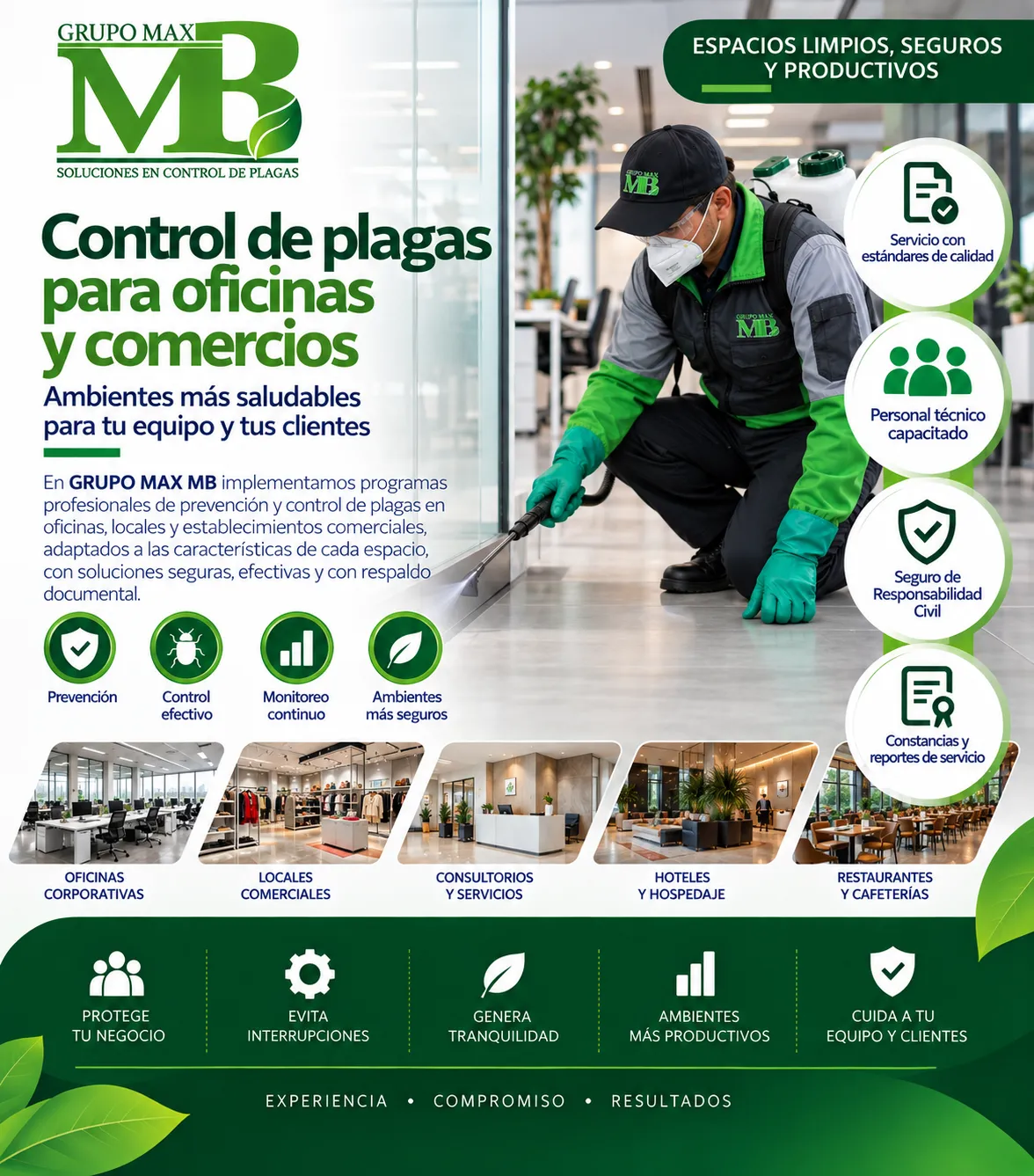 Control de Plagas para Oficinas y Comercios