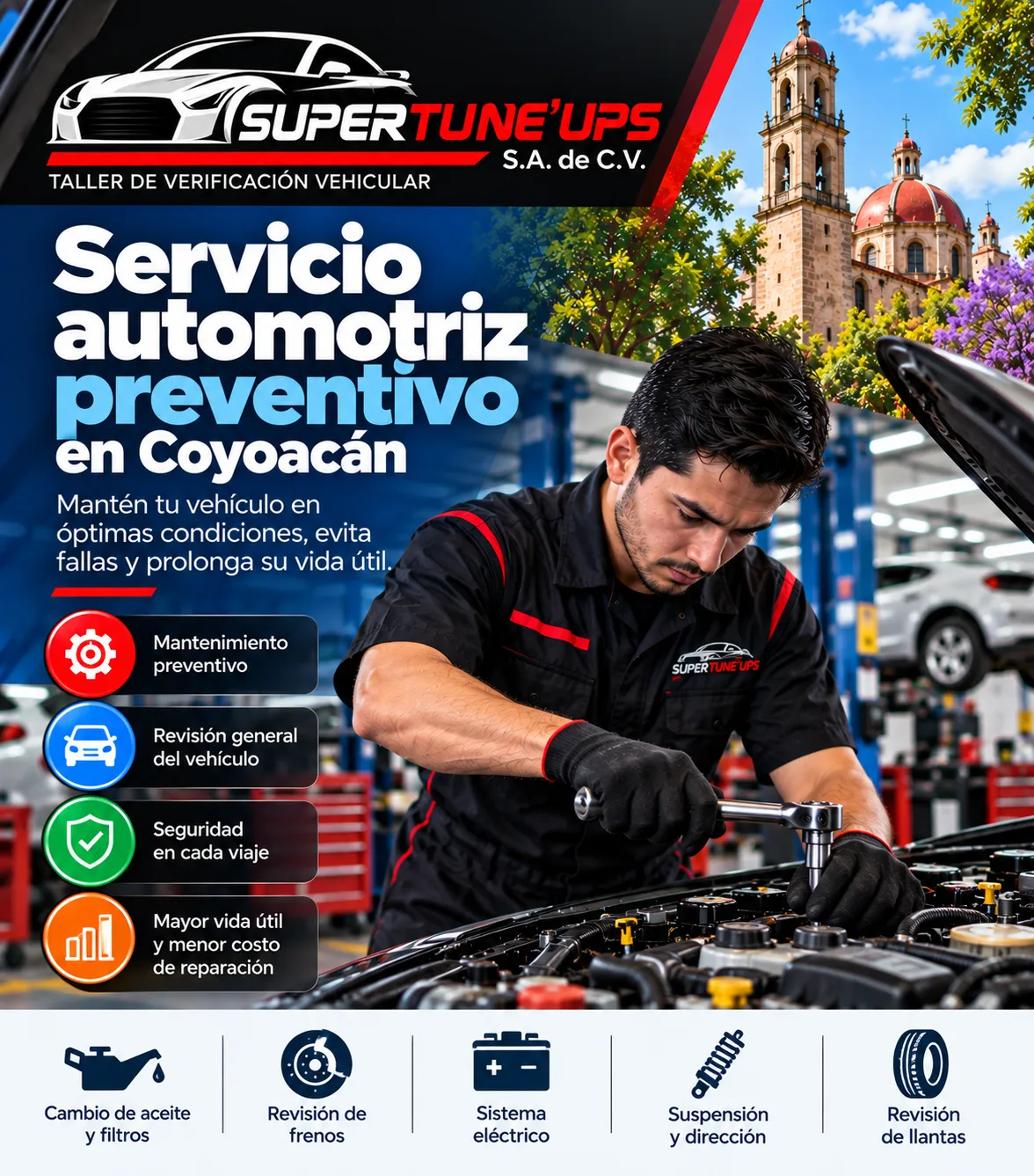 Servicio automotriz preventivo en Coyoacán SÚPER TUNE UPS