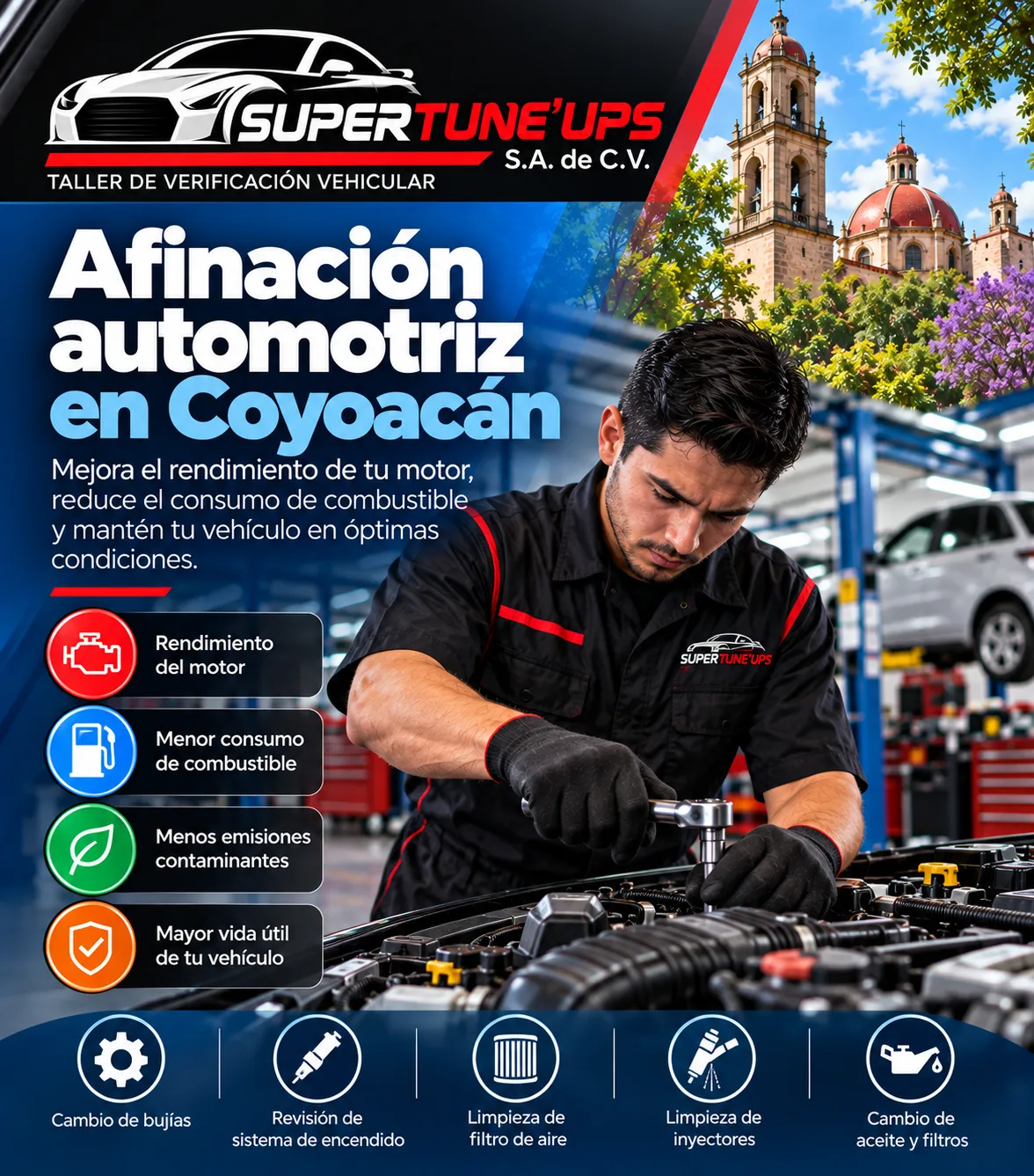 Afinación automotriz en Coyoacán SÚPER TUNE UPS