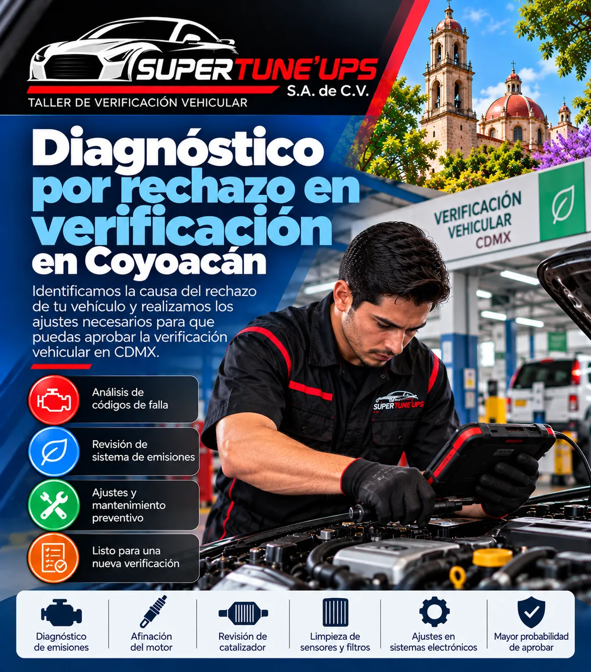 Diagnóstico por rechazo en verificación SÚPER TUNE UPS